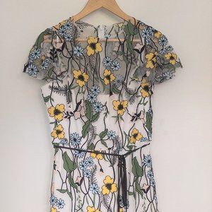 Monique L'huillier Tea-Length Dress